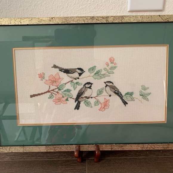 Other - framed embroidery pictures vintage 1986